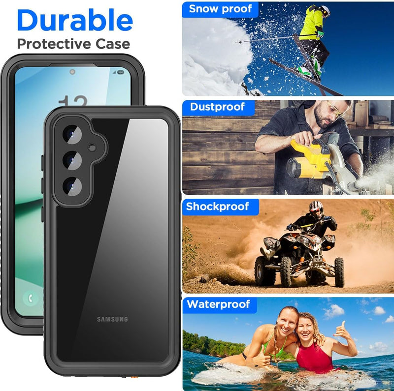 Samsung Galaxy S25 Waterproof Clear Shockproof Snowproof Dustproof Case - Gorilla Cases