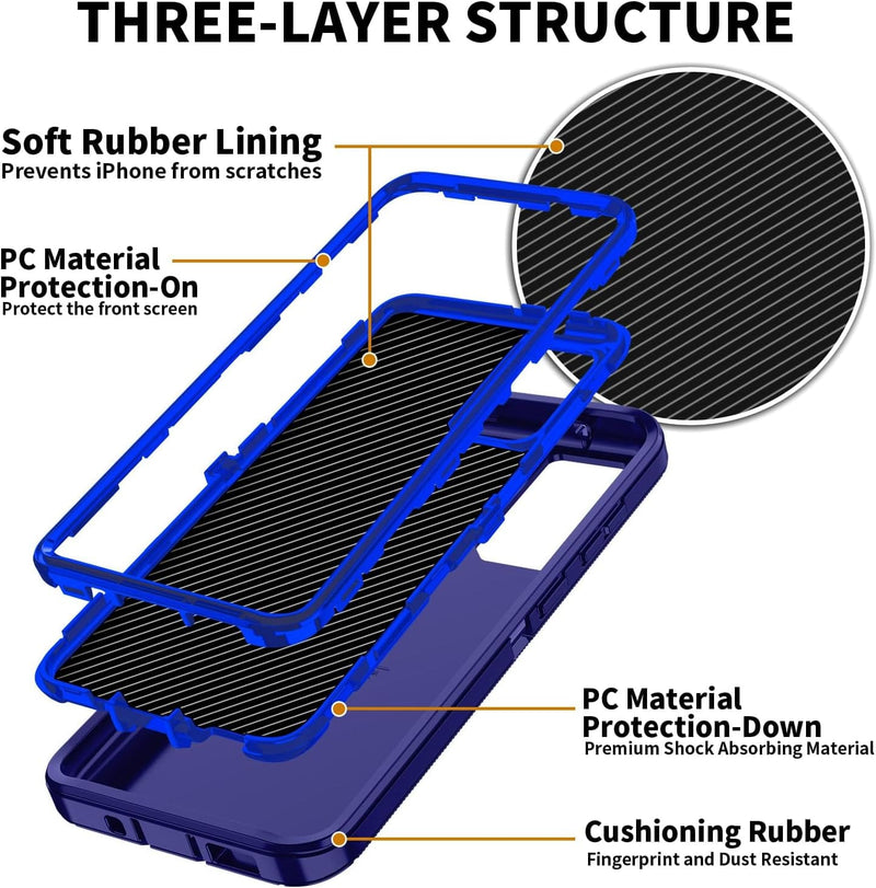 Samsung Galaxy S25/S24 Plus Shockproof Cover - 3 Layers