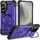 Samsung Galaxy S25/S24 with Kickstand Support Wireless Charging Magnetic Case