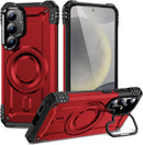 Samsung Galaxy S25/S24 with Kickstand Support Wireless Charging Magnetic Case