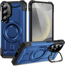 Samsung Galaxy S25/S24 with Kickstand Support Wireless Charging Magnetic Case