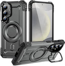 Samsung Galaxy S25/S24 with Kickstand Support Wireless Charging Magnetic Case