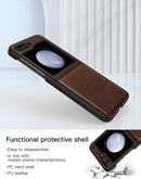 Samsung Galaxy Z Flip 5 5G PU Leather Protective Phone Case