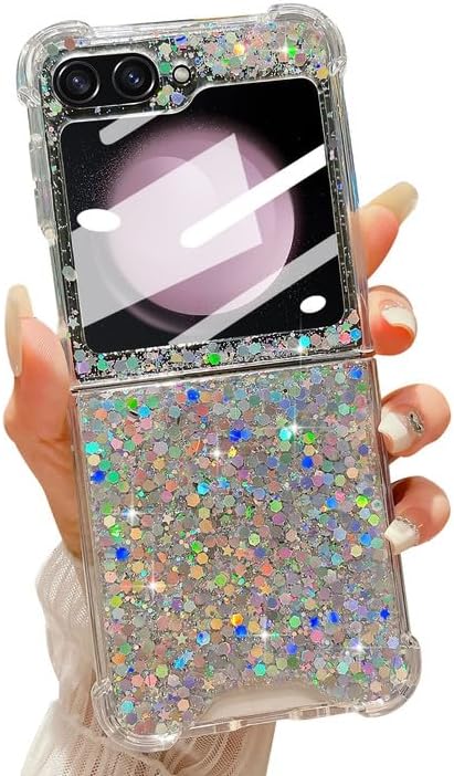 Samsung Galaxy Z Flip 5 Case Bling Glitter Girls Women Cute Phone Case - Gorilla Cases