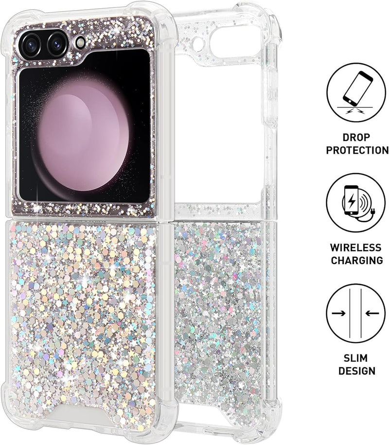 Samsung Galaxy Z Flip 5 Case Bling Glitter Girls Women Cute Phone Case - Gorilla Cases