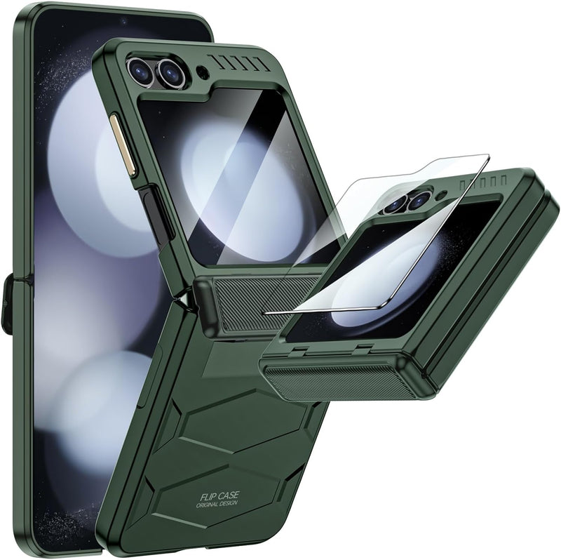 Samsung Galaxy Z Flip 5 Case Built - in Screen Protection HD Clearly All - Inclusive Silicone Shockproof Case - Gorilla Cases