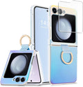 Samsung Galaxy Z Flip 5 Case Ring Wireless Charging Anti - Scratch Shockproof Case