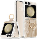 Samsung Galaxy Z Flip 5 Case Ring Wireless Charging Anti - Scratch Shockproof Case