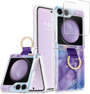 Samsung Galaxy Z Flip 5 Case Ring Wireless Charging Anti - Scratch Shockproof Case