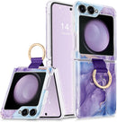 Samsung Galaxy Z Flip 5 Case Ring Wireless Charging Anti - Scratch Shockproof Case