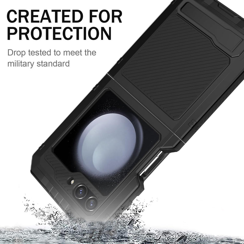 Samsung Galaxy Z Flip 5 Case Rugged Heavy Duty Metal Protective Cover Case - Gorilla Cases