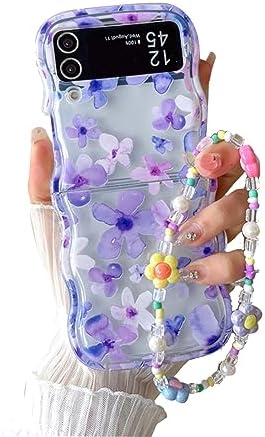 Samsung Galaxy Z Flip 5 Checker and Flower Print, Cute Woman Case - Gorilla Cases