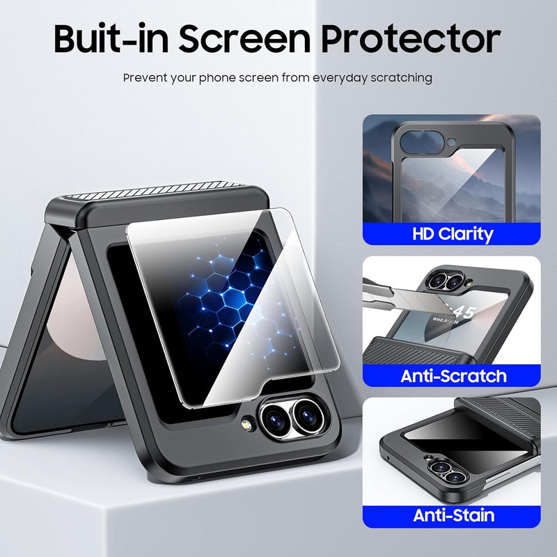 Samsung Galaxy Z Flip 6 Card Holder & Hinge Protection & Screen Protector - Gorilla Cases