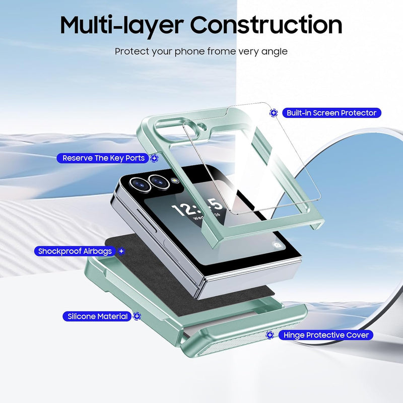 Samsung Galaxy Z Flip 6 Card Holder & Hinge Protection & Screen Protector - Gorilla Cases