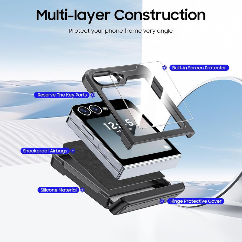 Samsung Galaxy Z Flip 6 Card Holder & Hinge Protection & Screen Protector - Gorilla Cases