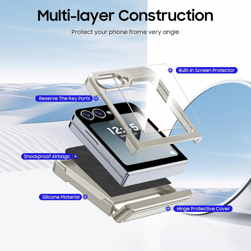 Samsung Galaxy Z Flip 6 Card Holder & Hinge Protection & Screen Protector - Gorilla Cases