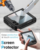 Samsung Galaxy Z Flip 6 Hinge Protection Built - in Screen Protector Phone Case