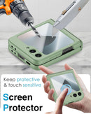 Samsung Galaxy Z Flip 6 Hinge Protection Built - in Screen Protector Phone Case