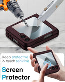 Samsung Galaxy Z Flip 6 Hinge Protection Built - in Screen Protector Phone Case