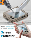 Samsung Galaxy Z Flip 6 Hinge Protection Built - in Screen Protector Phone Case