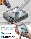 Samsung Galaxy Z Flip 6 Hinge Protection Built - in Screen Protector Phone Case