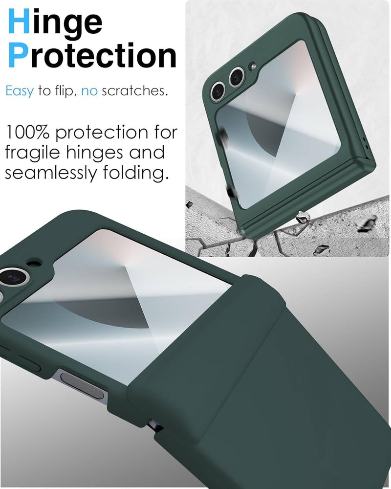 Samsung Galaxy Z Flip 6 Hinge Protection Built - in Screen Protector Phone Case - Gorilla Cases