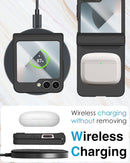 Samsung Galaxy Z Flip 6 Hinge Protection Built - in Screen Protector Phone Case