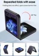 Samsung Galaxy Z Flip 6 Magnetic Front Screen Protector & Kickstand Case Cover
