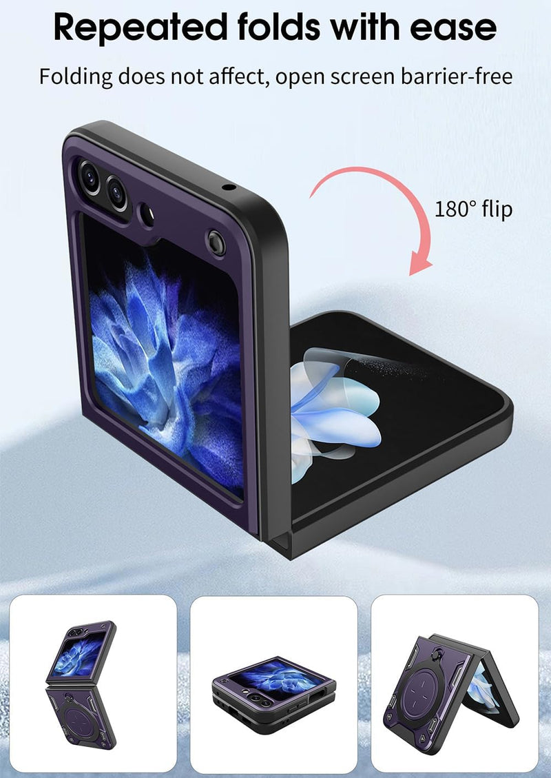 Samsung Galaxy Z Flip 6 Magnetic Front Screen Protector & Kickstand Case Cover - Gorilla Cases