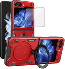 Samsung Galaxy Z Flip 6 Magnetic Front Screen Protector & Kickstand Case Cover