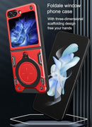 Samsung Galaxy Z Flip 6 Magnetic Front Screen Protector & Kickstand Case Cover