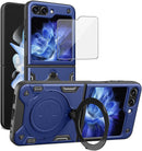Samsung Galaxy Z Flip 6 Magnetic Front Screen Protector & Kickstand Case Cover
