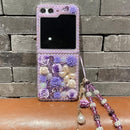 Samsung Galaxy Z Flip 7 Case – Flower Diamond Bling | Gorilla Cases