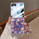 Samsung Galaxy Z Flip 7 Case – Flower Diamond Bling | Gorilla Cases