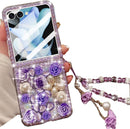 Samsung Galaxy Z Flip 7 Case – Flower Diamond Bling | Gorilla Cases