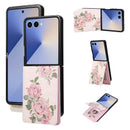 Samsung Galaxy Z Flip 8 Floral Leather RFID Card Case