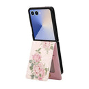 Samsung Galaxy Z Flip 8 Floral Leather RFID Card Case