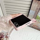 Samsung Galaxy Z Flip 8 Leather Case with Grip Strap