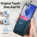 Samsung Galaxy Z Flip 8 Retro Leather Kickstand Card Case
