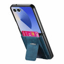 Samsung Galaxy Z Flip 8 Retro Leather Kickstand Card Case