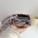 Samsung Galaxy Z Flip 8 Winter Plush Bunny Ears Case
