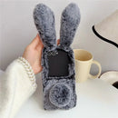 Samsung Galaxy Z Flip 8 Winter Plush Bunny Ears Case