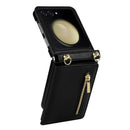 Samsung Galaxy Z Flip 8 Zipper Wallet Case with Shoulder Strap