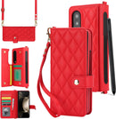 Samsung Galaxy Z Fold 5 Wallet Case S Pen Holder Crossbody Lanyard Strap Wrist Stylish Protective Cover - Gorilla Cases