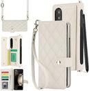 Samsung Galaxy Z Fold 5 Wallet Case S Pen Holder Crossbody Lanyard Strap Wrist Stylish Protective Cover