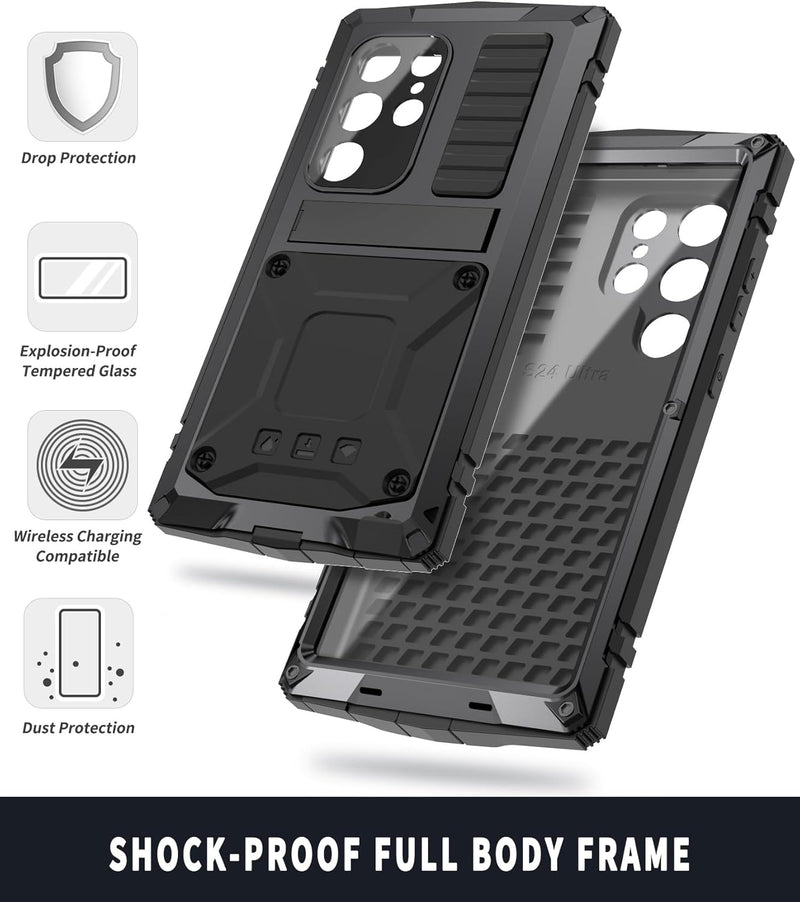 Samsung S24 Plus Aluminum Military Grade Armor Rugged Case - Gorilla Cases