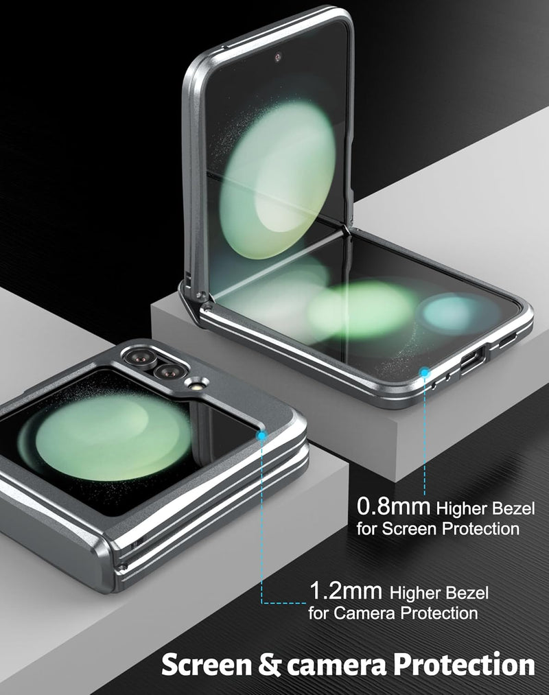 Samsung Z Flip 6 Aluminum Metal Heavy Duty Shockproof Protective Case