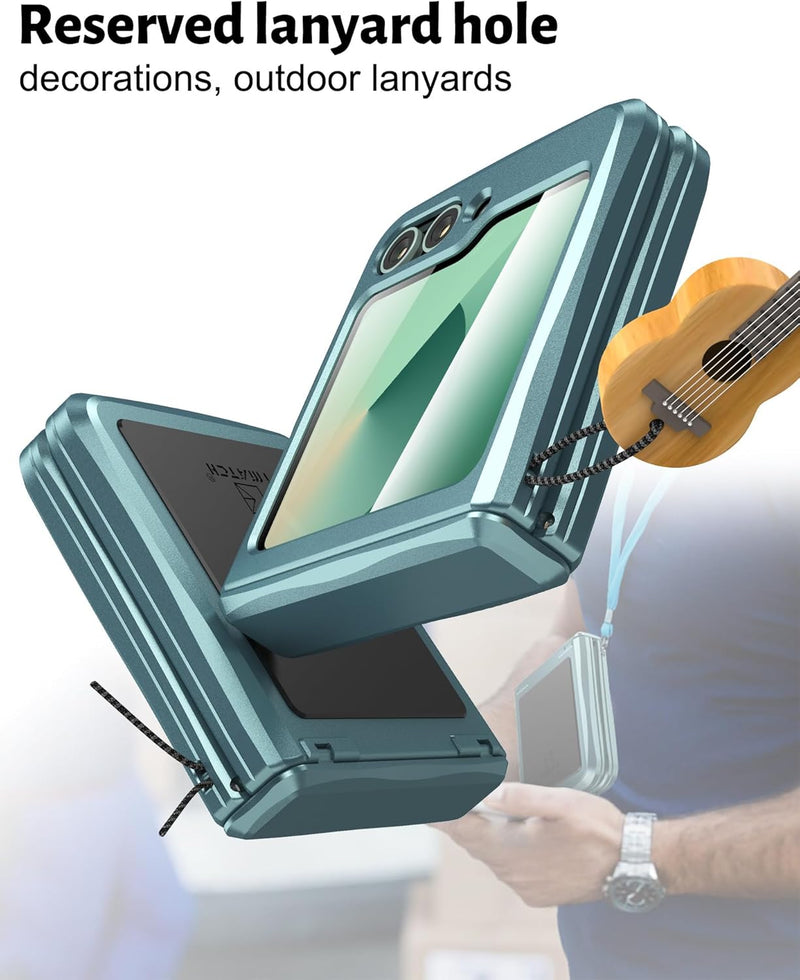 Samsung Z Flip 6 Aluminum Metal Heavy Duty Shockproof Protective Case