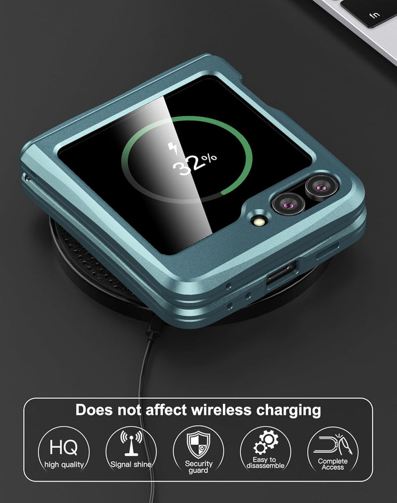 Samsung Z Flip 6 Aluminum Metal Heavy Duty Shockproof Protective Case