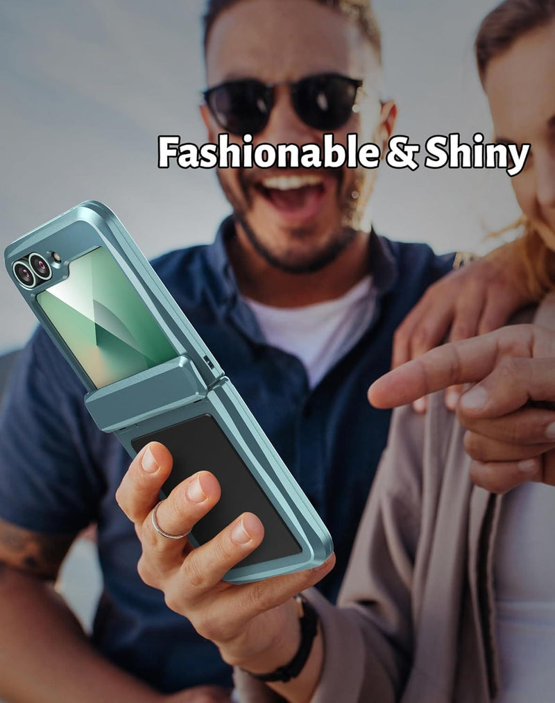 Samsung Z Flip 6 Aluminum Metal Heavy Duty Shockproof Protective Case